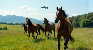 Die Gefahren militärischer Tiefflüge für Pferde (1/10)